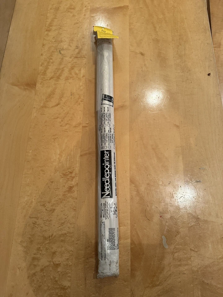 Wooden Rotating Scroll Frame Needlepoint Cross Stitch Embroidery 27”x12” - Image 2 of 4