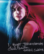 Linda Hamilton signed autograph 20x25cm Terminator in person autograph ACOA