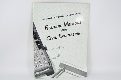 #ad Monroe Adding Calculator Machine Figuring Methods for Civil Engineering Manual $13.49