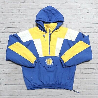 Vintage 90s Golden State Warriors Pullover Parka Jacket by Vintage 90s Golden State Warriors Pullover Parka Jacket by