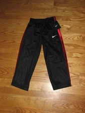 NEW Boys NIKE Athletic Track Running Jogging Pants Size 4 Black Red Warm Up