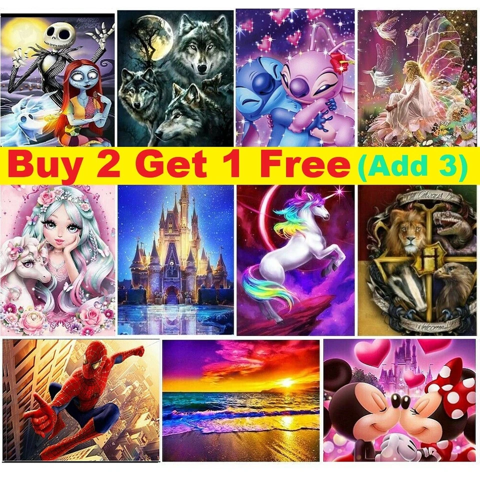 5D Full Drills Diamond Painting Embroidery Art Decor Cross Stitch Kits DIY Gifts - Image 2 of 4