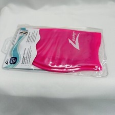 Leader Medley Racer Swim Cap for Long Hair , Adult Ages 13 PINK