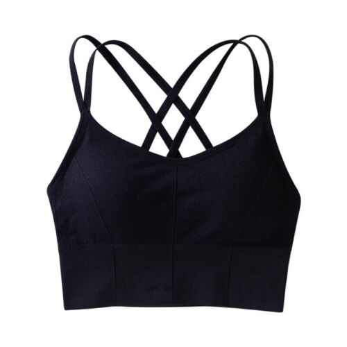 Damen Sport BH Fitness Bügelfrei Stretch Nahtlos Bralette Yoga Unterwäsche Tops - Bild 13 von 19
