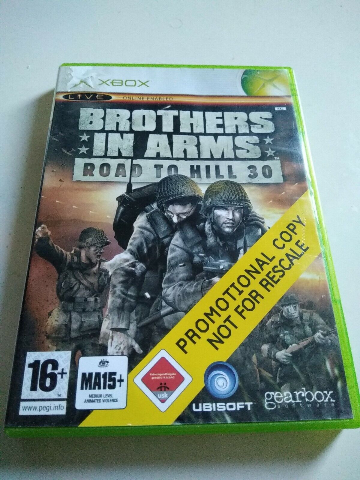 Brothers in Arms Road to Hill 30  Xbox - promotion rare 