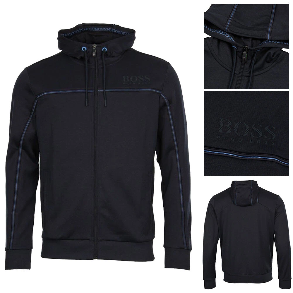 Boss Men&#039;s Premium Saggy Zip Up Sport Hoodie Jacket | eBay