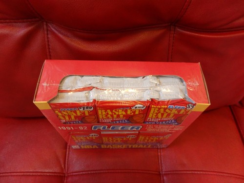 1991-92 Fleer Update NBA Basketball Jumbo Box sigillato in fabbrica (18 confezioni/scatola) - Foto 2 di 9