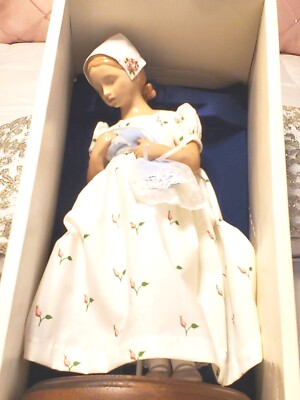 VTG. '' Mary the Doll '' 1983 Royal Copenhagen Denmark Porcelain -NEW IN Box -