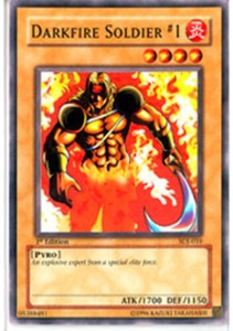 Darkfire Soldier #1 - SDJ-010 - Common - Unlimited Edition x3 - Lightly Played