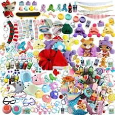 Random 25 Lot Accessories For LPS Computer Skirt Bowknot Necklet Who Love LPS