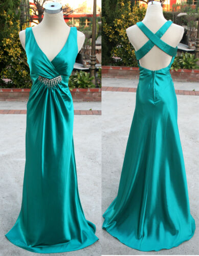 NWT MASQUERADE $120 JADE Pageant Prom Party Ball Gown 9 - Photo 1 sur 1