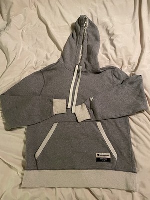 Champion Originals Gray Solid Pullover Hoodie Men's M Regular Long Sleeve