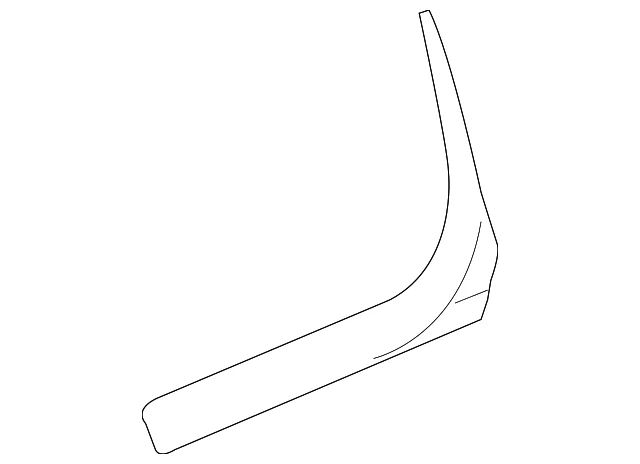 Tira de sellado exterior ventana puerta trasera lado pasajero GM 20968133 genuina Foto 3 de 4