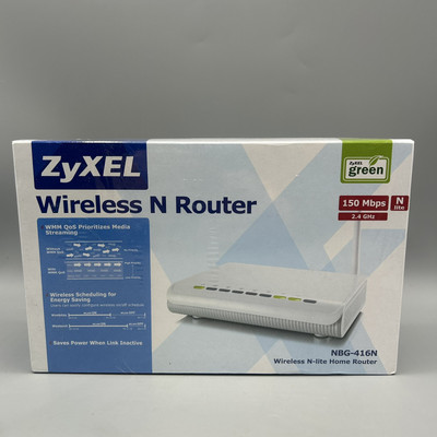 Centurylink Zyxel NBG-416N Wireless N-lite Home Router 150mbps 2.4ghz