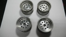 VINTAGE TEAM ASSOCIATED 1/10 SCALE ALUMINUM FRONT & REAR RIMS IN OK SHAPE