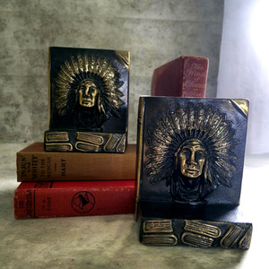 Indian Chief Bookends | eBay