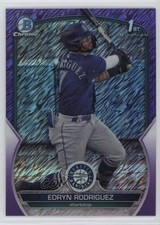 2023 Bowman Chrome Prospects Purple Shimmer Refractor /250 Edryn Rodriguez 17tm