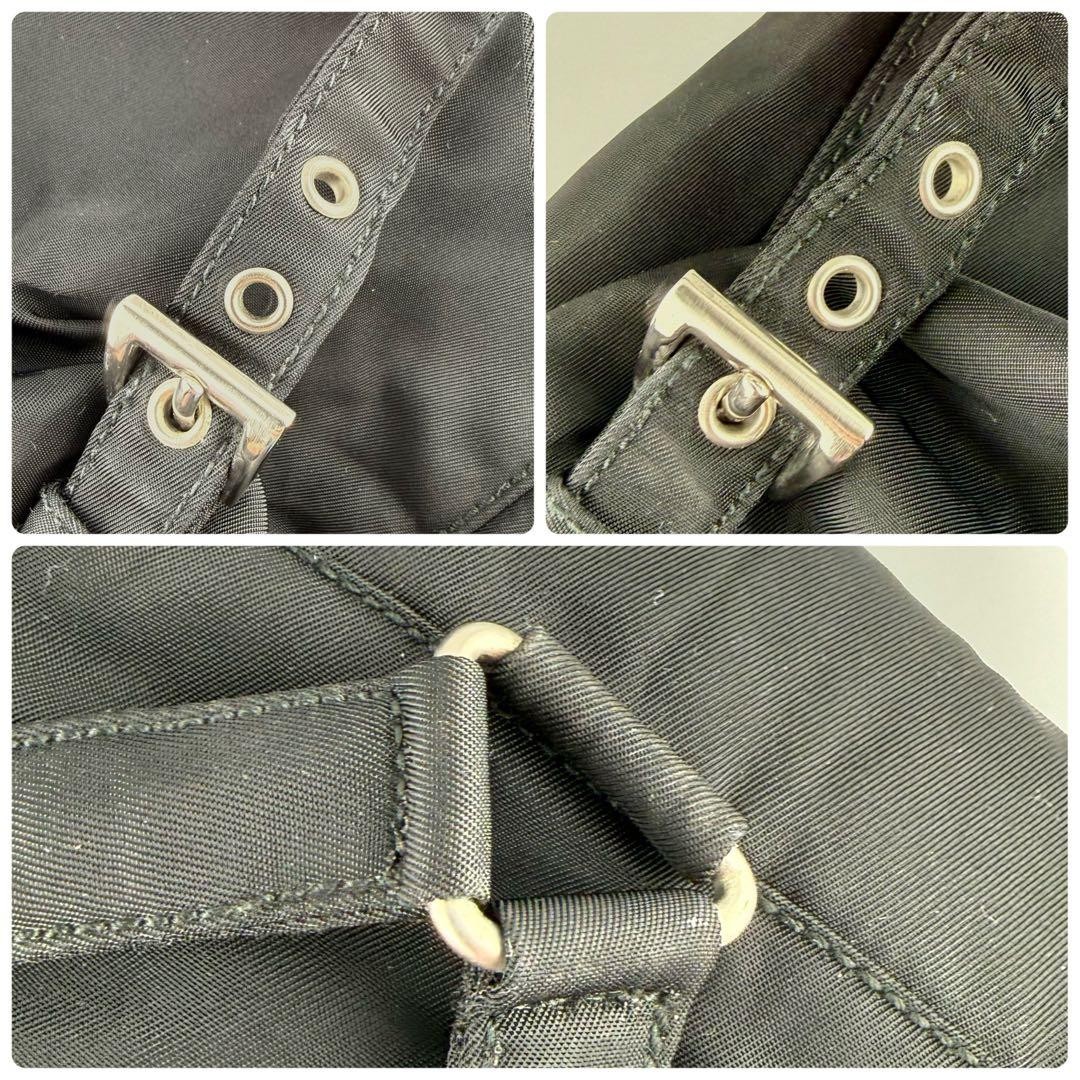 Prada Test Nylon Drawstring Backpack Black Lightw… - image 12