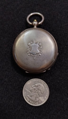 #ad #ad J.F.Bautte Geneva Antique Key WindKey Set Pocket Watch. Case Coin Silver.Parts $184.00