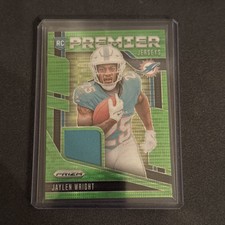 2024 Panini Prizm Jaylen Wright (RC) #PJ-JWT Green Pulsar Premier Jerseys  Prizm