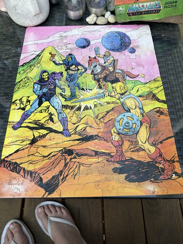 Vtg 1984 Mattel Masters Of The Universe MOTU He-Man 100 Piece Jigsaw Puzzle