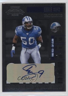 2006 Playoff Contenders Ernie Sims #188 Rookie Auto RC 7eo