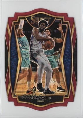 2020 Panini Select Premier Level Maroon Prizm Die-Cut /175 Joel Embiid #120 hs9