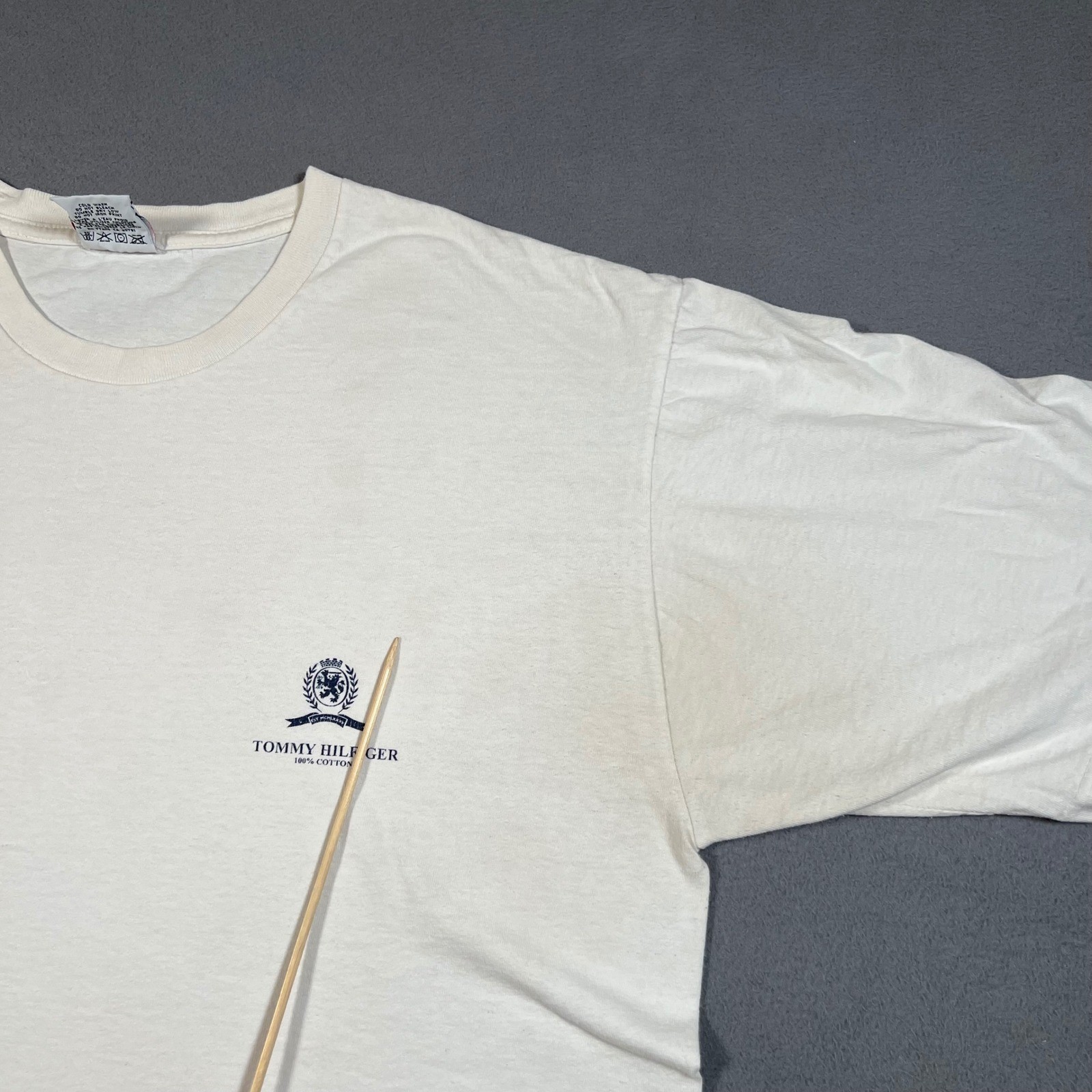 Vintage Tommy Hilfiger T Shirt Mens XL Crest Logo Made In USA Classic thumbnail 7