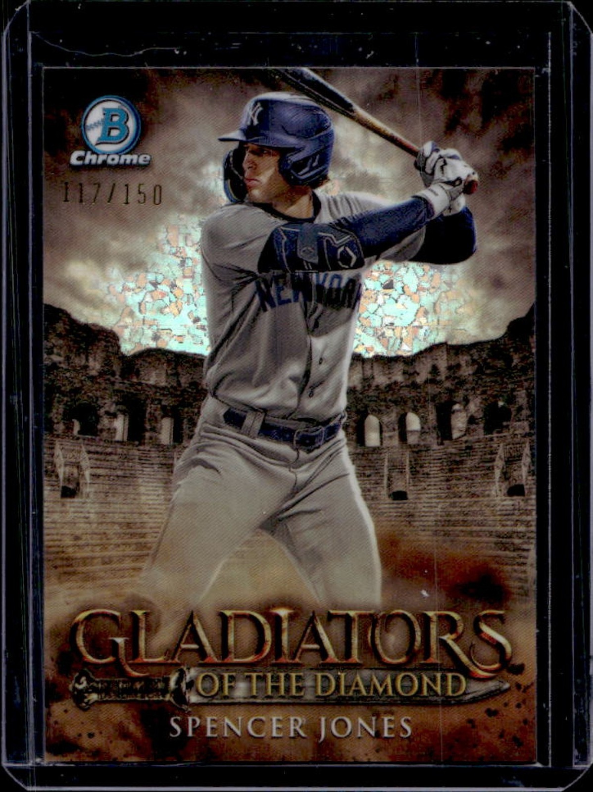 2024 Bowman Spencer Jones Gladiators of the Diamond Chrome Mini Refractor #/150
