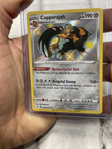 Copperajah SV091/SV122 Shiny Rare Shining Fates Shiny Vault Pokemon Holo LP+ TCG