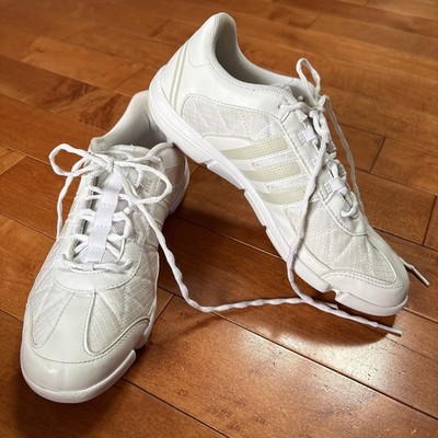 Adidas Womens Triple Cheer EUC M29796 White Running Shoes Sneakers Size 10