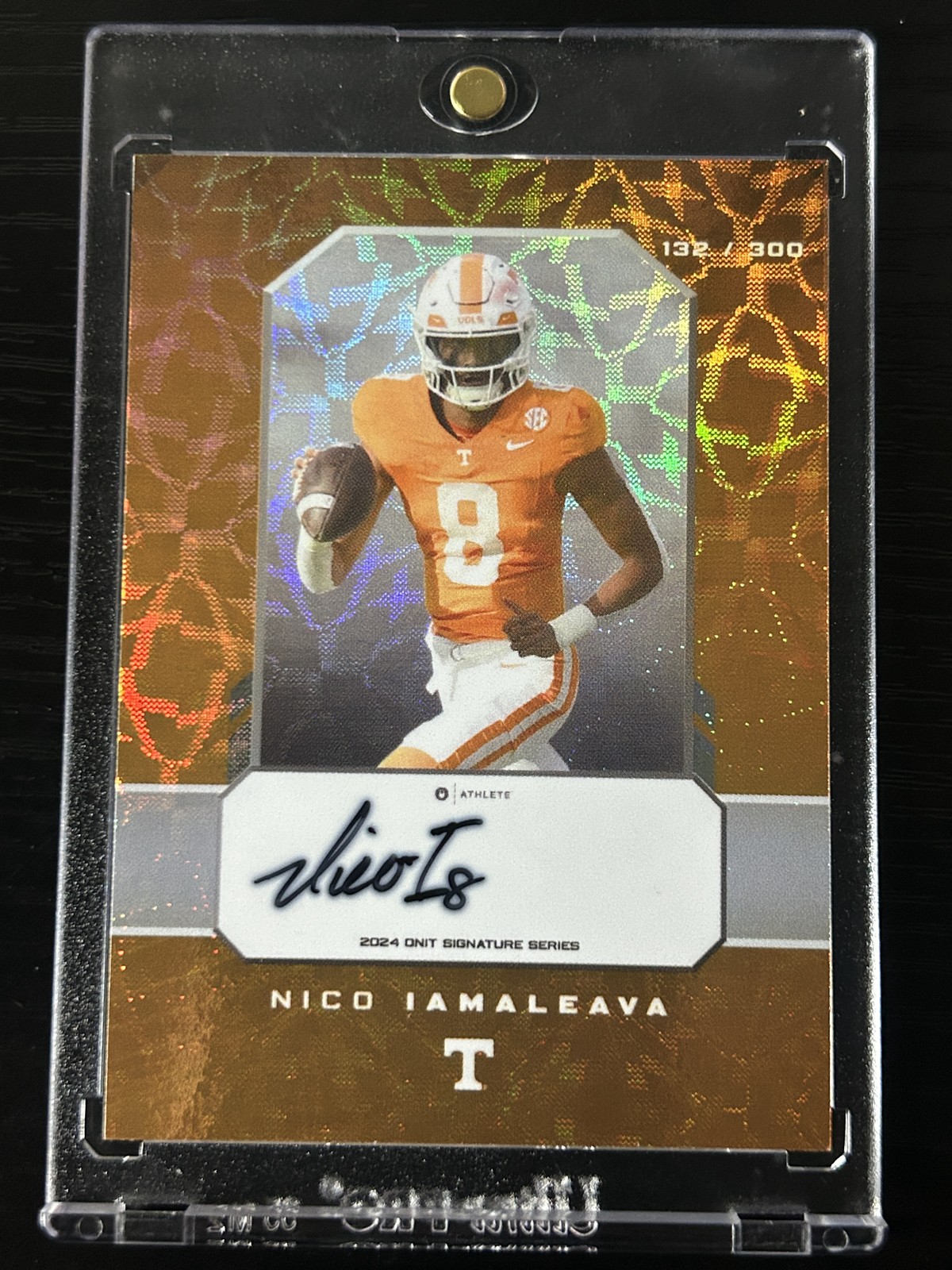 Nico Iamaleava 2023 ONIT Athlete Tennessee Volunteers #NNO Rookie Auto #/300
