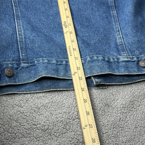 Vintage Levi's Jacket Mens 44 Fits 40 Blue Jean Denim Trucker Made USA 80s 90s by Levi's, $69.99 - Photo 15