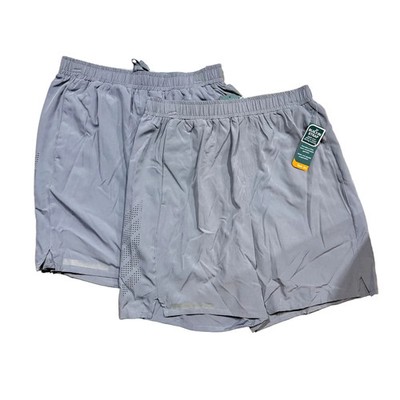 Men's Grey Performance Sport Shorts 2-Pack Sizes Large and Medium Available $54