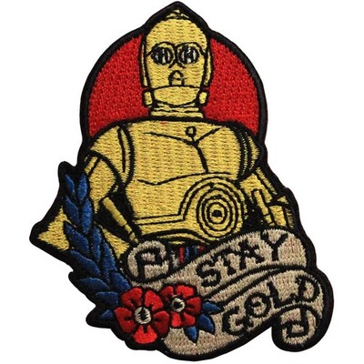 Star Wars Official C-3PO 'Stay Gold' Force Awakens Lucasfilm Iron On Patch