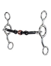 Reinsman Bit Junior Cow Horse Stage B Sweet Iron 5 Silver Black 349