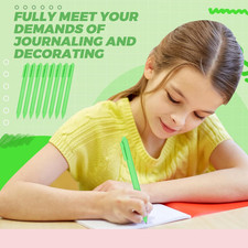 24 Pack Retractable Pens Bulk Pastel Gel Ink Pens 0.5mm Fine Point Tip Black ...