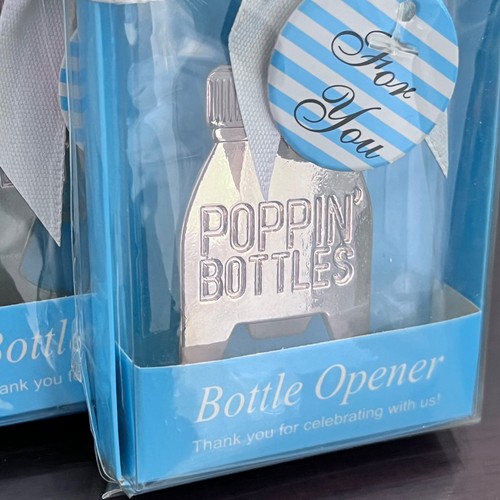 1 Poppin Baby Bottle Beer Opener Gold Colored Baby Shower Gift for Dad  Party - Picture 2 of 8