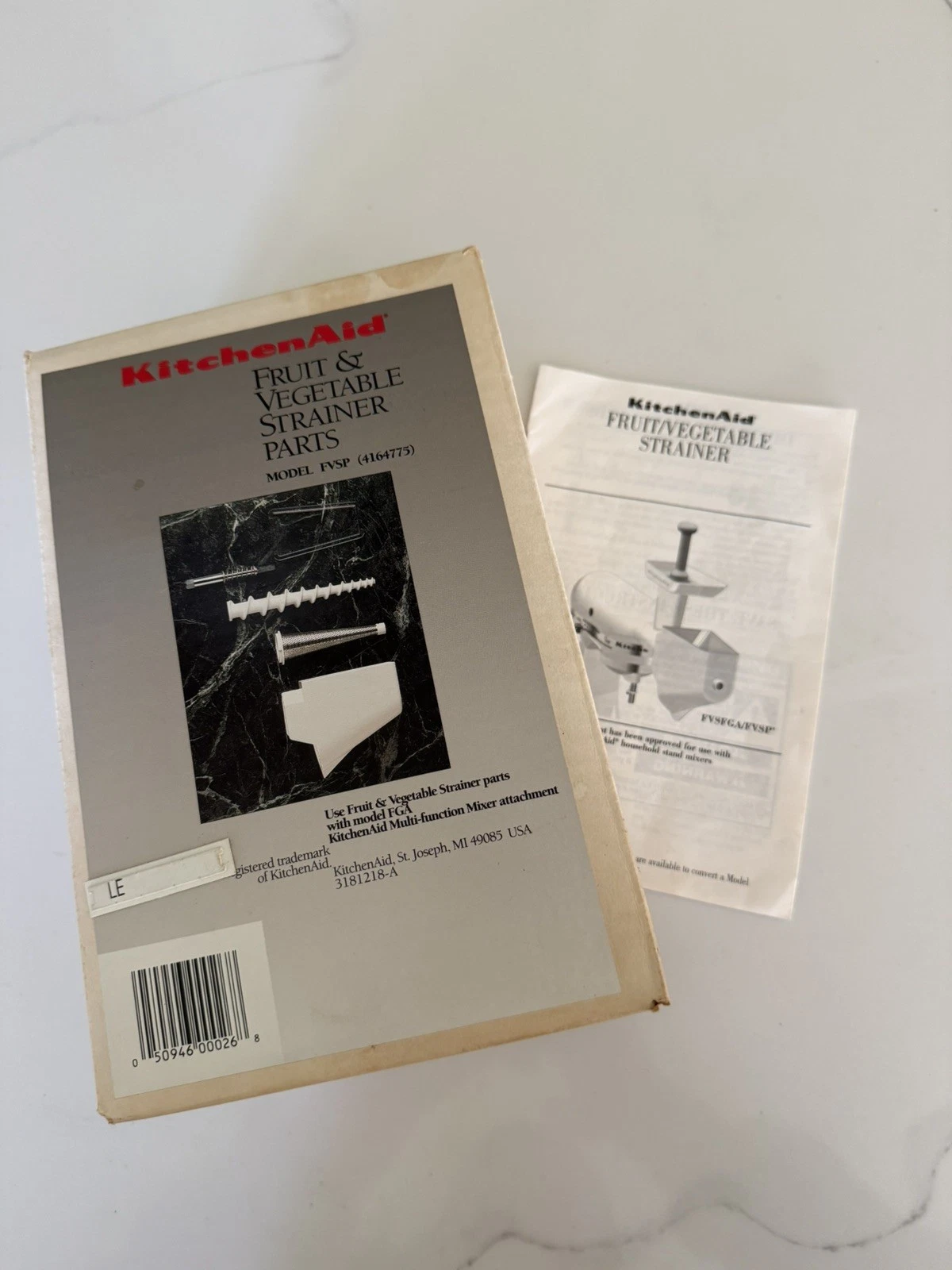 KitchenAid FVSP Fruit Vegetable Strainer Attachment VTG IN BOX