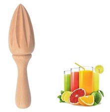Wooden Citrus Juicer - Handheld Manual Lemon/Orange Reamer | 1, Orange