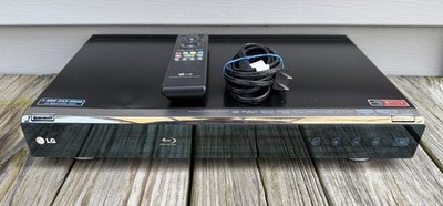 LG BD390 Network Blu-ray Wi-Fi & Ethernet Disc Player Black W/ Remote Tested