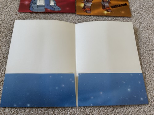4 Transformers Folders 1986 Lot Vintage - Picture 9 of 20