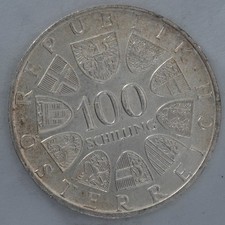 1979 Austria 100 Schilling Bregenz silver coin Austrian Mint