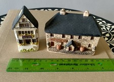 Philip Laureston Vintage Pottery Houses Jamaica Inn FB927 & Florist UK 780 VGC