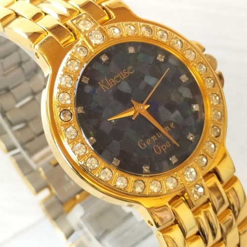 Klaeuse Women's Diamond Opal Quartz Watch with Box & Manual, Verified Condition - Picture 9 of 11