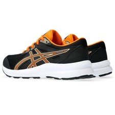 ASICS Kid's Contend 8 Grade School Running Shoes Black/Bright Orange Multi Sizes
