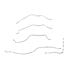 00-02 Chevy Tahoe Front Brake Line Kit Torsion Bars-TKT0012OM