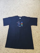 Vintage Colorful Embroidered Disney Tag Mickey Mouse Florida T-Shirt Size Medium
