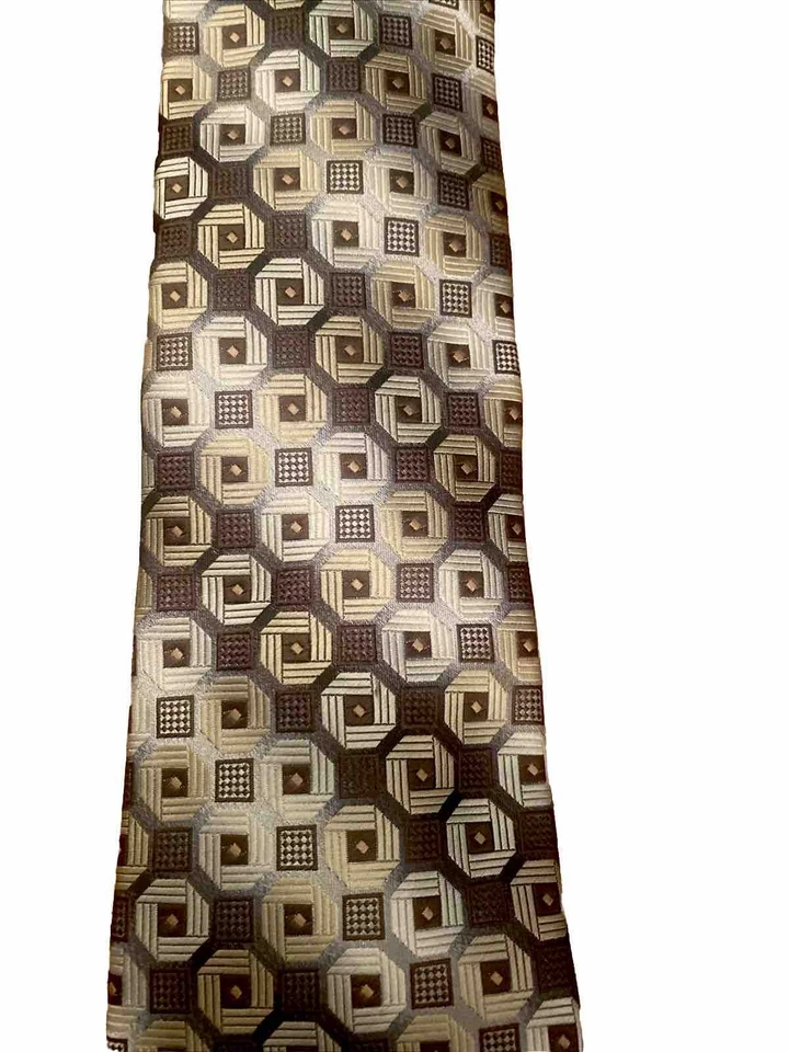 Neck Tie Alexander Julian Colours Mens Woven Geometric Design Reep Tie - Image 2 of 4