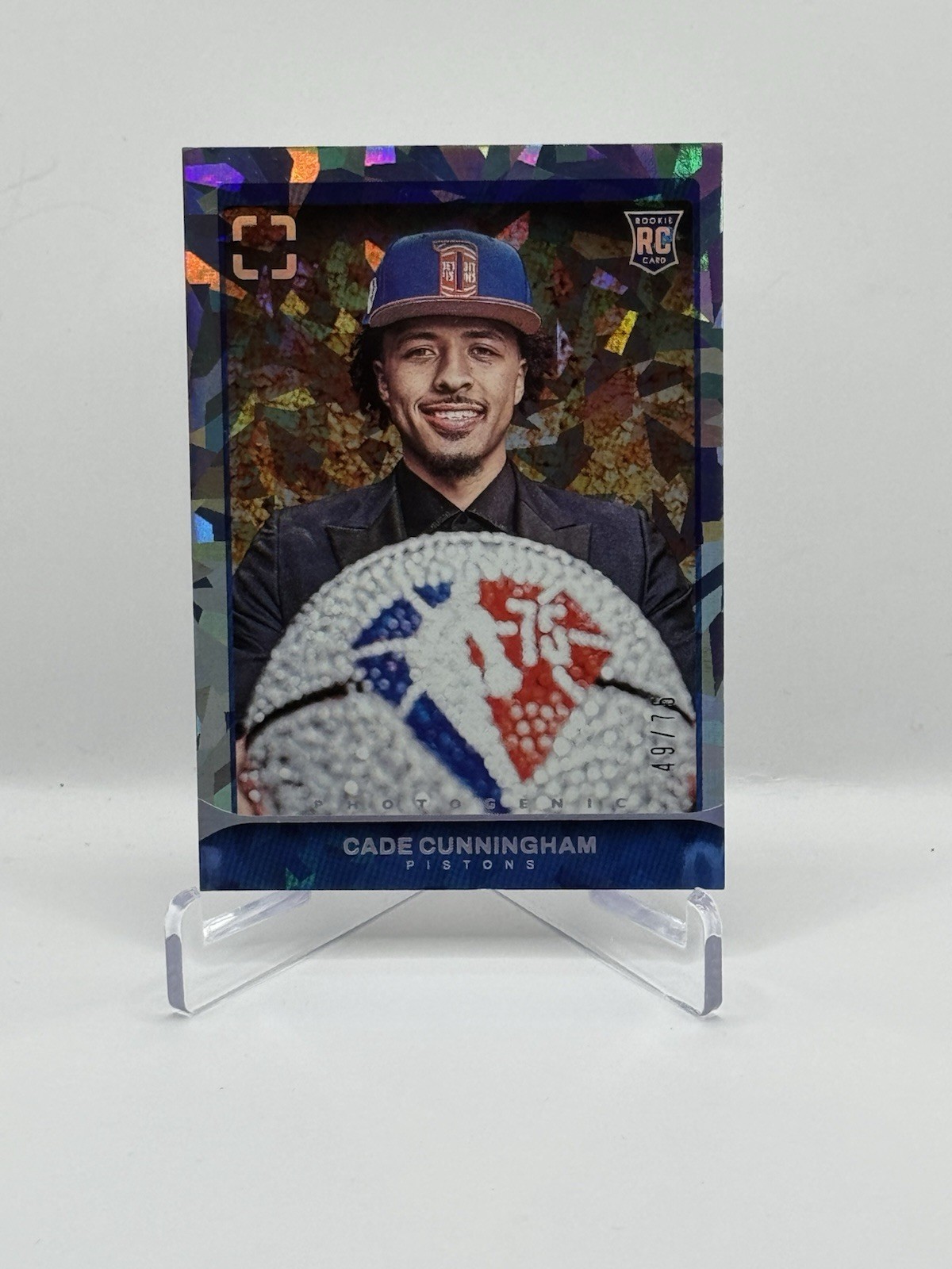 2021-22 Panini Photogenic Diamond Anniversary Cade Cunningham RC 49/75 Pistons